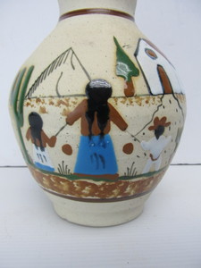 lot 227 image: Vintage Southwestern Hand Painted Pottery Vase