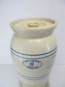lot 230 image: Excellent Signed Vintage Marshall Pottery Stoneware Water Cooler by Master Potter E.G. Humphries