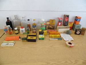 lot 34 image: Vintage Empty Boxes - Bottles