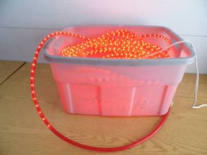 lot 77 image: Red LED Rope Light
