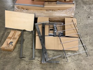 lot 61 image: Pallet Lot Of Commercial Display & Shelving Supplies
