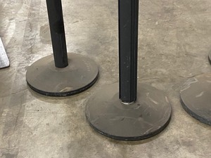 lot 68 image: Lot Of (4) Rope-Divider Stanchions