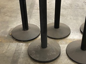 lot 69 image: Lot Of (5) Rope-Divider Stanchions