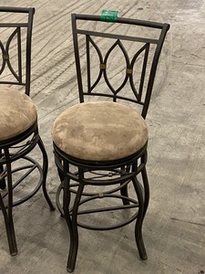 lot 77 image: Lot Of (3) Matching Bar Stools