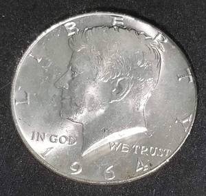 lot 08 image: 1964 KENNEDY HALF DOLLAR ENCASED