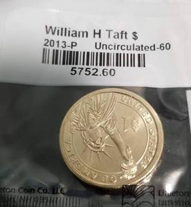 lot 54 image: GROUP OF 5 US DOLLARS AS PICTURED