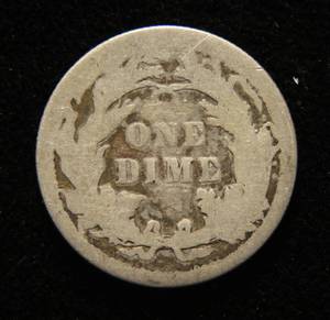 lot 39 image: 1891 SEATED LIBERTY SILVER DIME