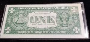 lot 16-A image: 1957-B US $1 BLUE SEAL SILVER CERTIFICATE IN HIGH GRADE