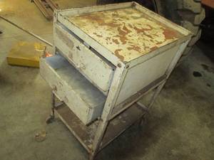 2 drawer cart on wheels, 17.5 x 23....