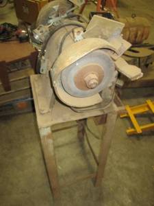 Grinder on stand...