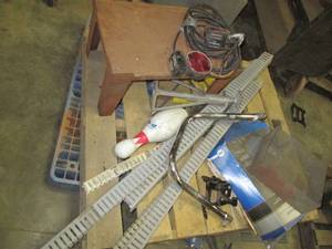 Pallet of misc. including Trailer l...