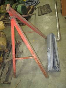 Spool rack and folding sawhorse...