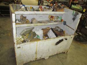 Cabinet of painting supplies...