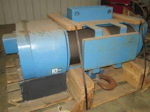 10 ton new Shaw box hoist...