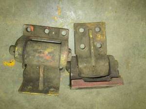 Pair of jib crane brackets...