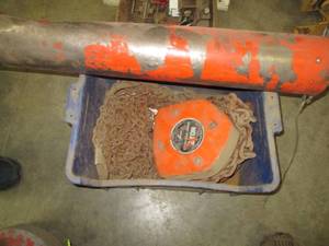 2 ton chain fall with chain bucket...