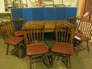 lot 167 image: dining table, chairs
