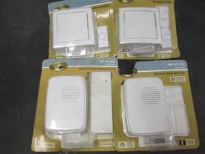 lot 318 image: Lot of 4 Hampton Bay Door Bells ope...