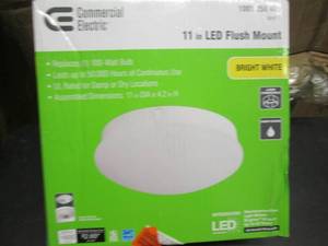lot 29 image: CE Spin Light 11 in. LED Flush Moun...