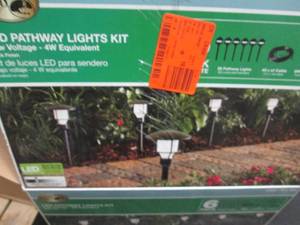 lot 32 image: Low Voltage Black Outdoor Integrate...