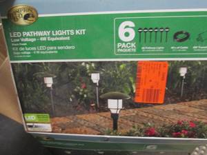 lot 36 image: Low Voltage Black Outdoor Integrate...