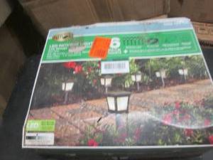 lot 37 image: Low Voltage Black Outdoor Integrate...