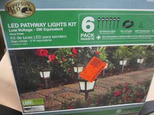 lot 38 image: Low Voltage Black Outdoor Integrate...