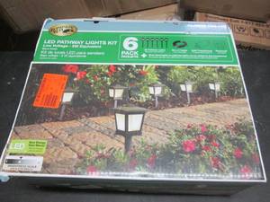 lot 39 image: Low Voltage Black Outdoor Integrate...