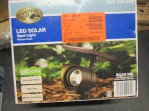 lot 46 image: Solar 45-Lumen Bronze Metal Outdoor...