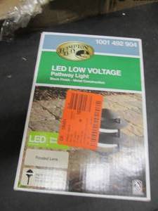 lot 49 image: Low-Voltage Black Outdoor Integrate...