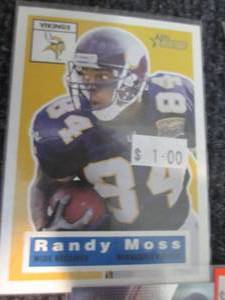 lot 109 image: Randy Moss Cards...