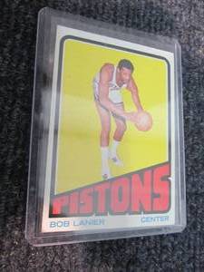 lot 112 image: 1972-73 Topps Bob Lanier Card...