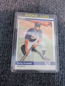 lot 173 image: 1984 Fleer Kirby Pucket Rookie Card...