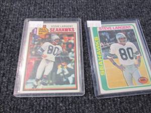 lot 181 image: 1978 & 1979 Steve Largent Cards...