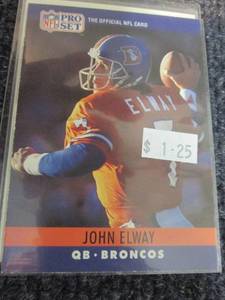 lot 216 image: John Elway Cards...