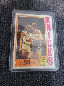 lot 220 image: 1974-75 Topps Phil Jackson Card...