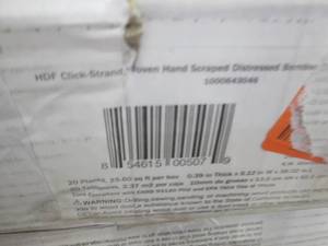 lot 69 image: 2 Cases Hand Scraped Strand Woven D...