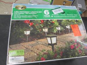 lot 260 image: Low Voltage Black Outdoor Integrate...