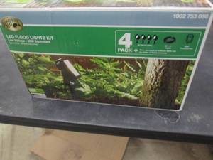 lot 266 image: Low Voltage Black Outdoor Integrate...