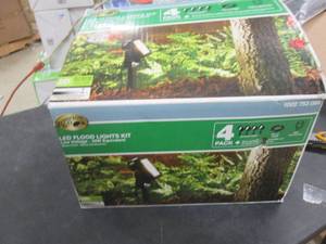 lot 267 image: Low Voltage Black Outdoor Integrate...