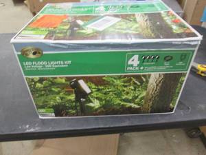 lot 268 image: Low Voltage Black Outdoor Integrate...