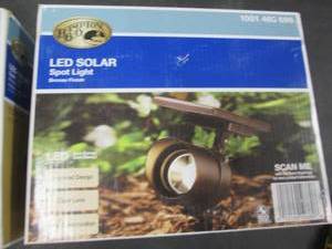 lot 282 image: 2 LED Solar Spot Lights by Hampton ...