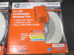 lot 293 image: 2 CE 6 in.Customizable Recessed Tri...