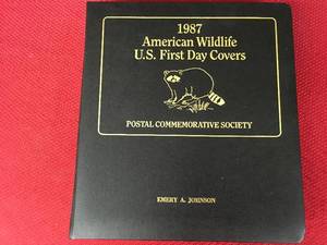lot 312 image: Postal Commemorative Society 1987 American Wildlife U.S. First Day Covers