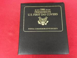 lot 314 image: Postal Commemorative Society 1986 Presidents U.S. First Day Covers