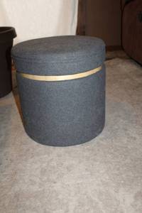 lot 141 image: Round Storage Foot Stool