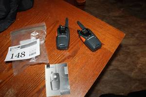 lot 148 image: Lot of (2) Motorola FR50 Wireless Handsets, Manual