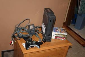 lot 151 image: Xbox 360 Game Console, Controllers, Games