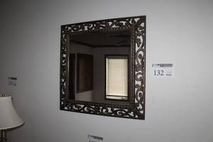 lot 132 image: Decorative Frame Wall Mirror