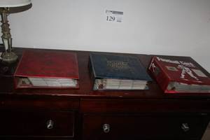 lot 134 image: Lot of (3) Football Collector Cards Binders